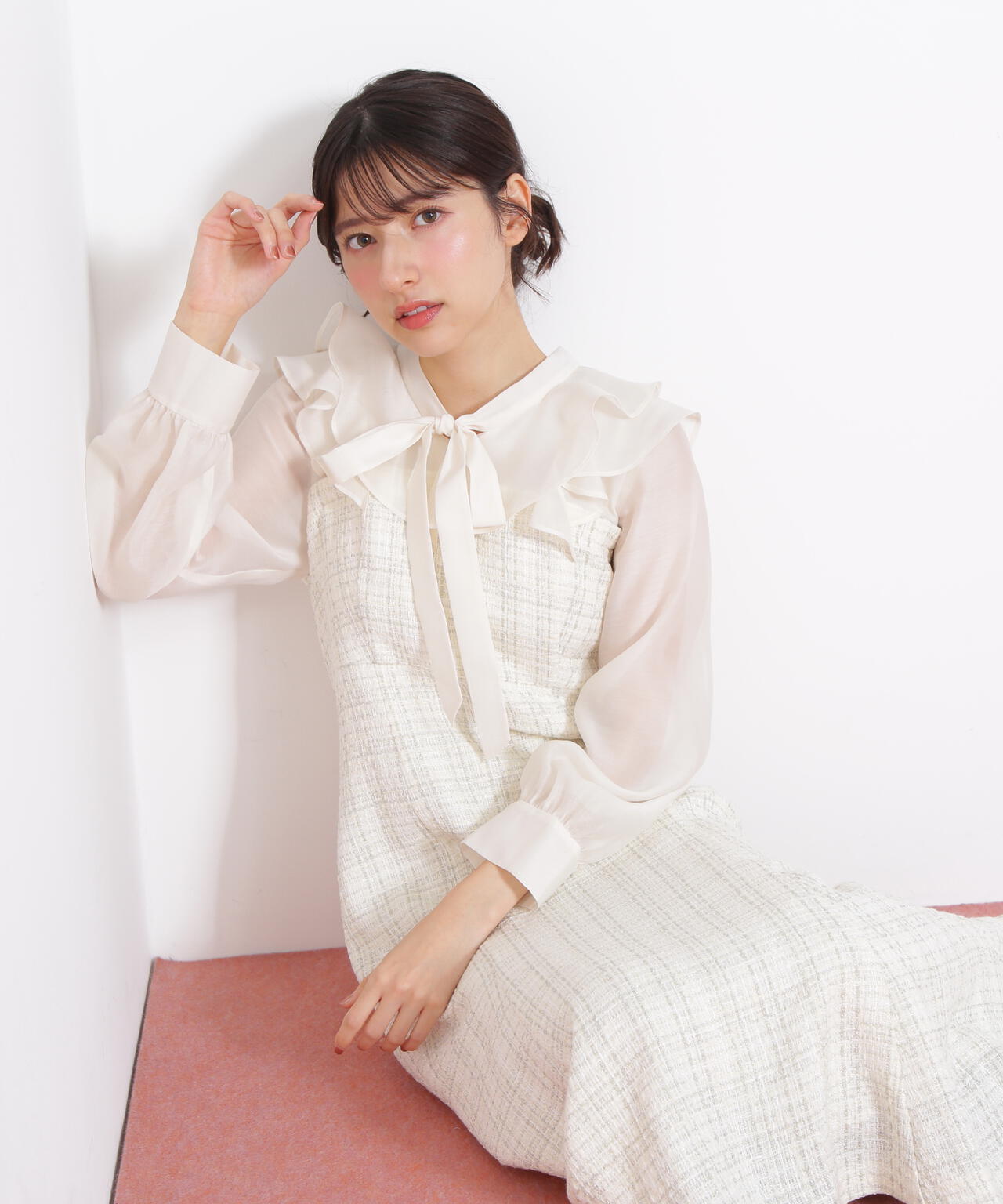 ブラウスドッキングツィードワンピース | JILL by JILL STUART（ジル