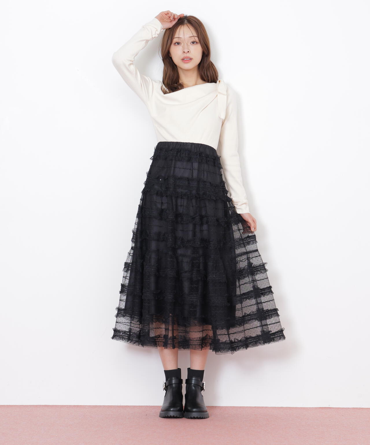 フリルチュールドッキングワンピース | JILL by JILL STUART（ジル