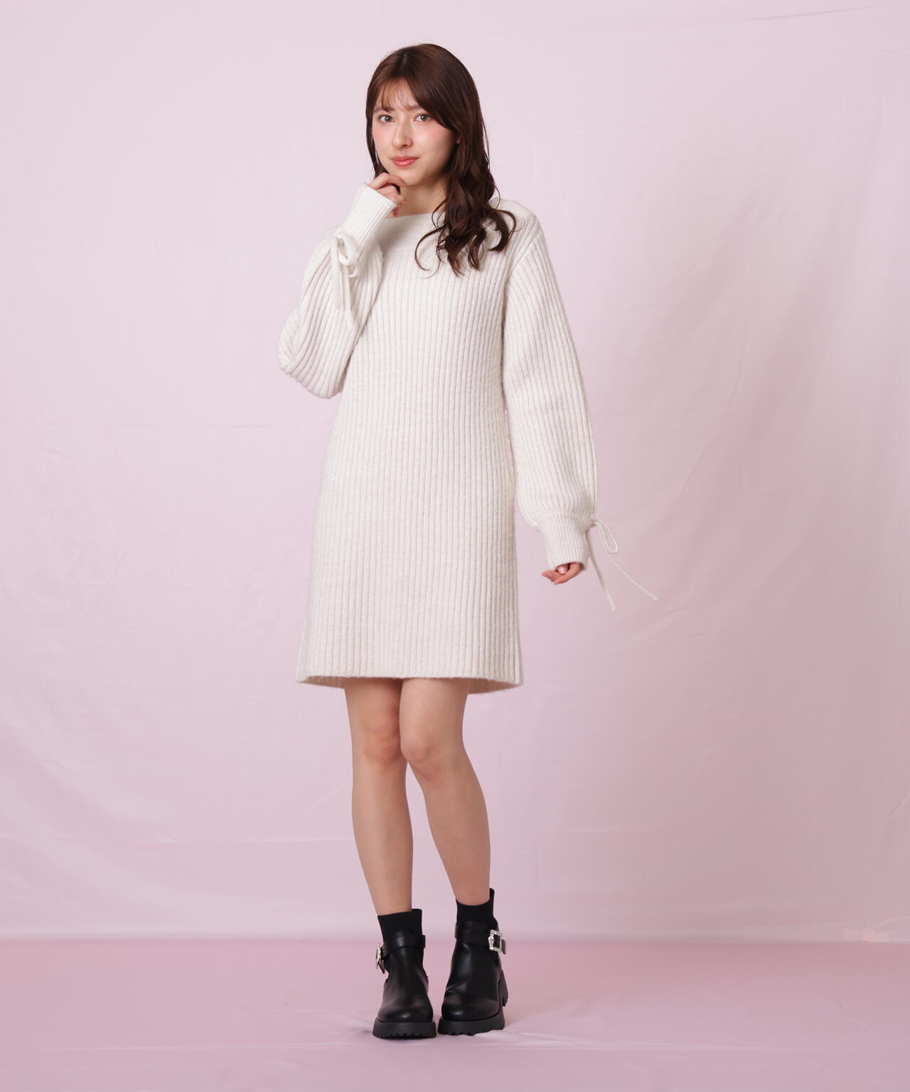 袖リボンニットワンピース | JILL by JILL STUART（ジル バイ ジル