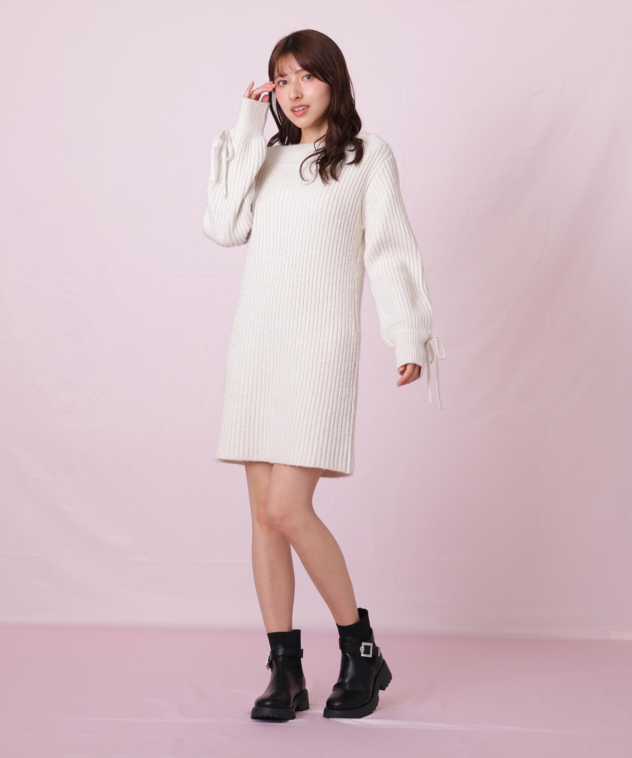 袖リボンニットワンピース | JILL by JILL STUART（ジル バイ ジル