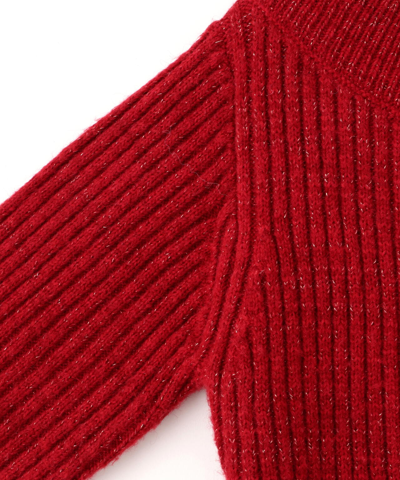 袖リボンニットワンピース