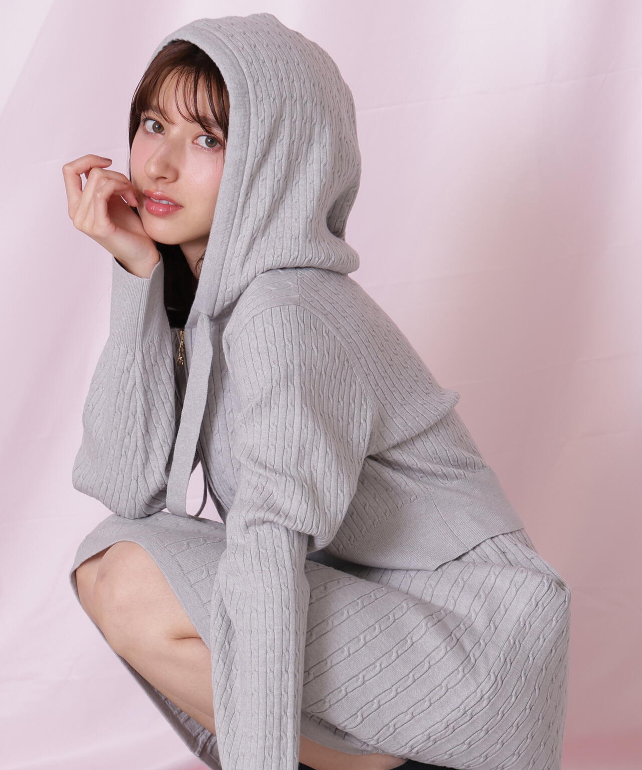 ケーブルニットパーカーセットアップ | JILL by JILL STUART（ジル