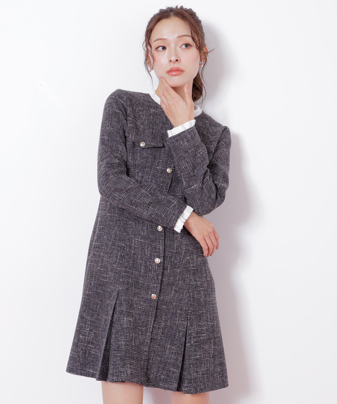 ツィードミニワンピース | JILL by JILL STUART（ジル バイ ジル