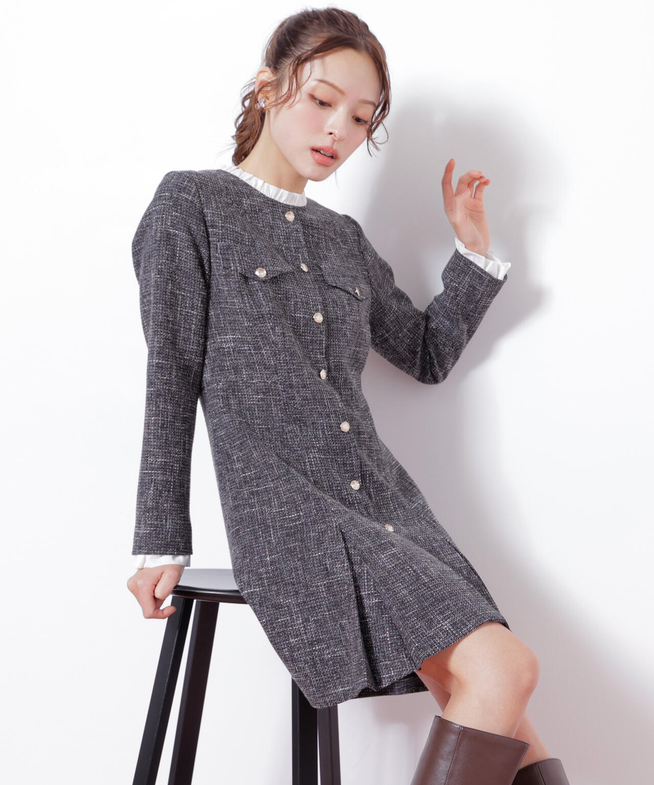 ツィードミニワンピース | JILL by JILL STUART（ジル バイ ジル