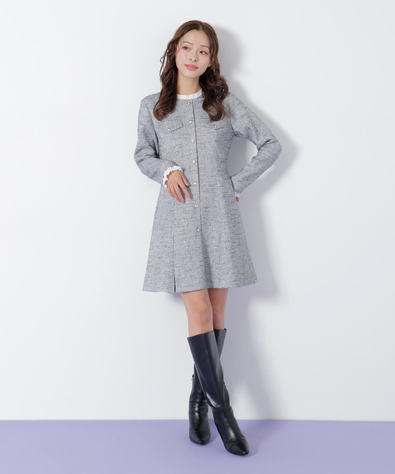 JILL by JILL STUART☆ツィードミニワンピース ツィードミニワンピース | JILL by JILL STUART（ジル バイ ジル