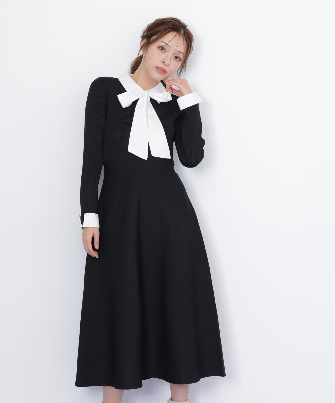 シャツ襟ドッキングニットワンピース | JILL by JILL STUART（ジル