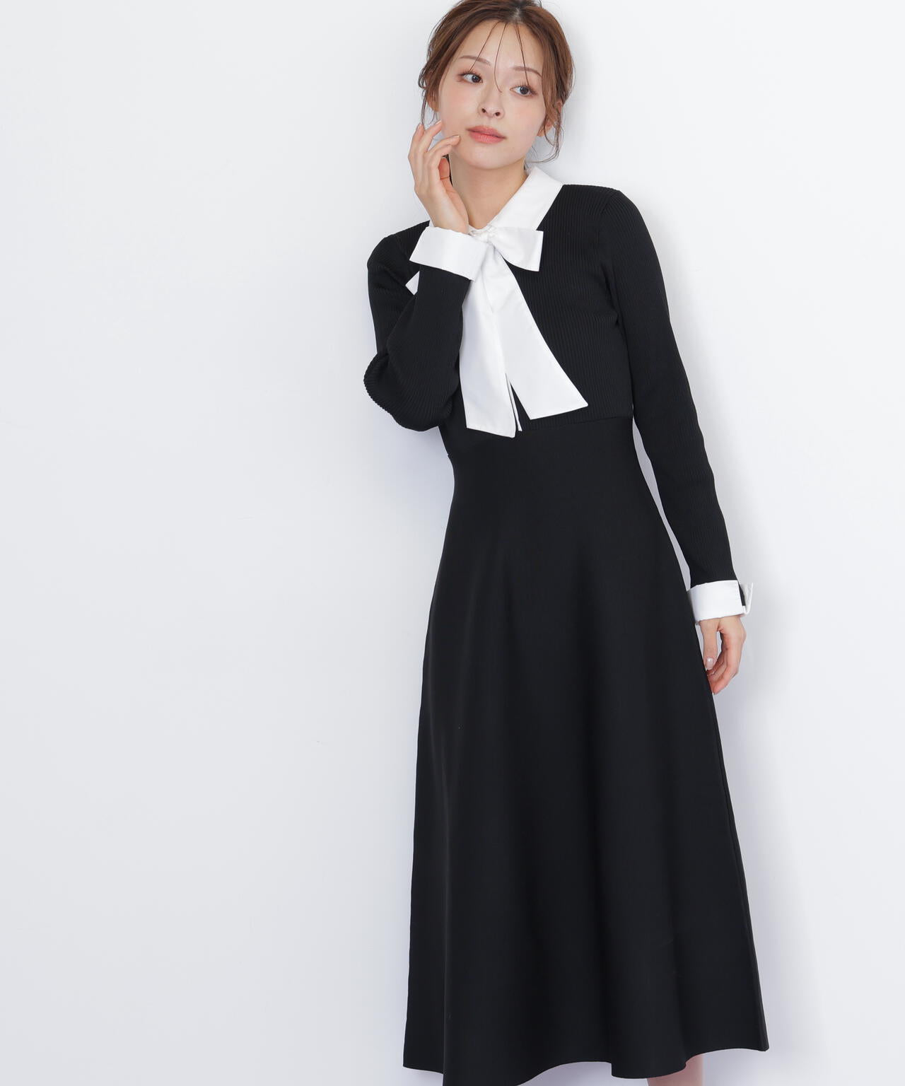 シャツ襟ドッキングニットワンピース | JILL by JILL STUART（ジル