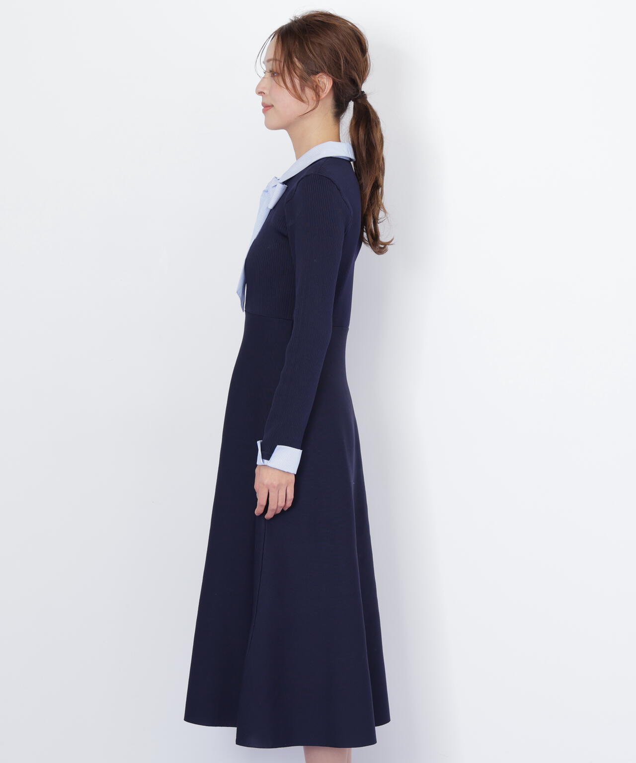 シャツ襟ドッキングニットワンピース | JILL by JILL STUART（ジル