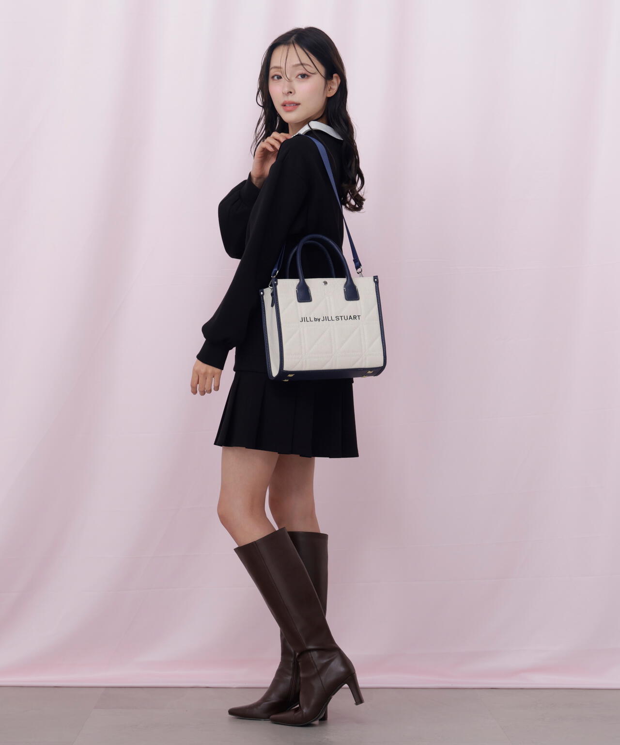 スウェットプリーツミニワンピース