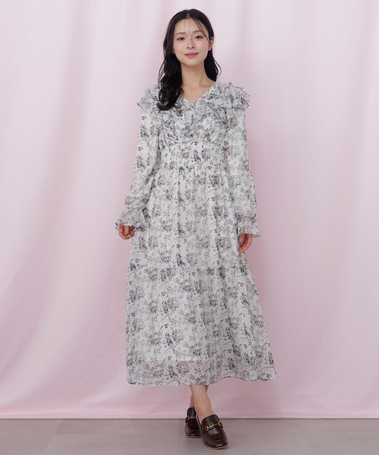 花柄ボリュームフリルワンピース | JILL by JILL STUART（ジル バイ