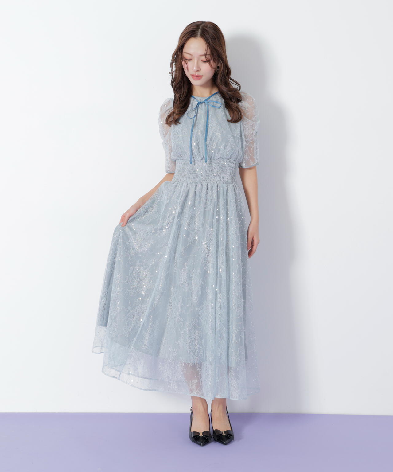 スパンコール付きレースワンピース | JILL by JILL STUART（ジル バイ