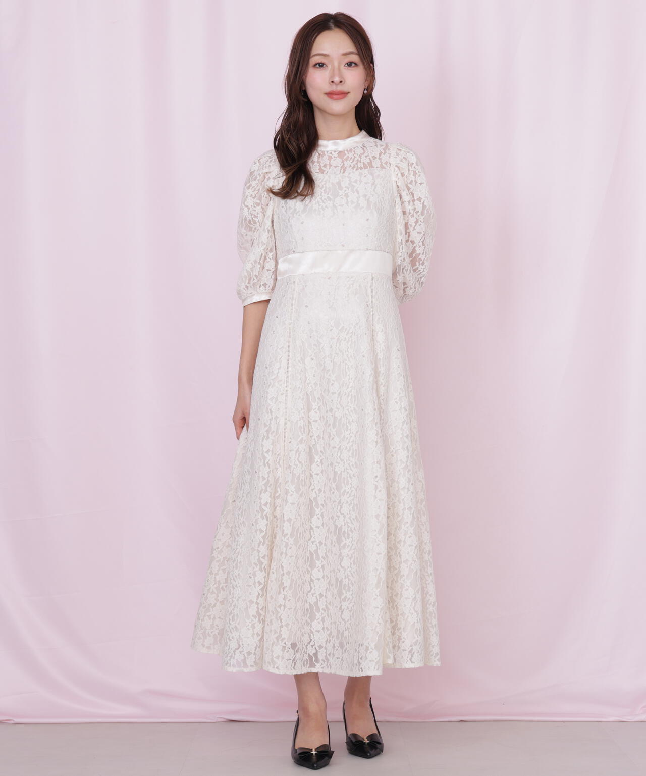 現行　極美品　JILLSTUART 　2024　ロングワンピース　レース　花柄 レースワンピース | JILL by JILL STUART（ジル バイ ジルスチュアート