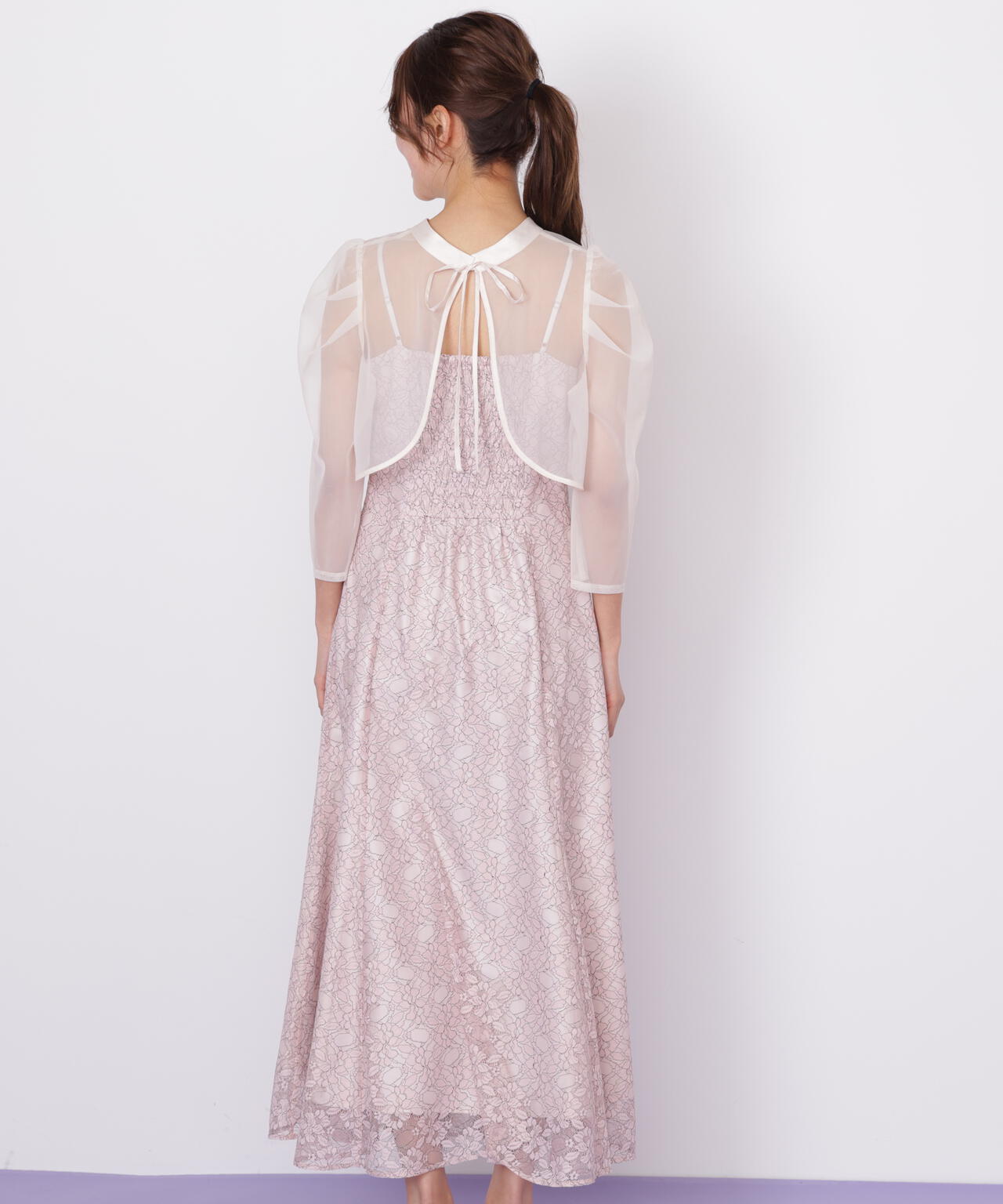 レイヤードレースキャミワンピース