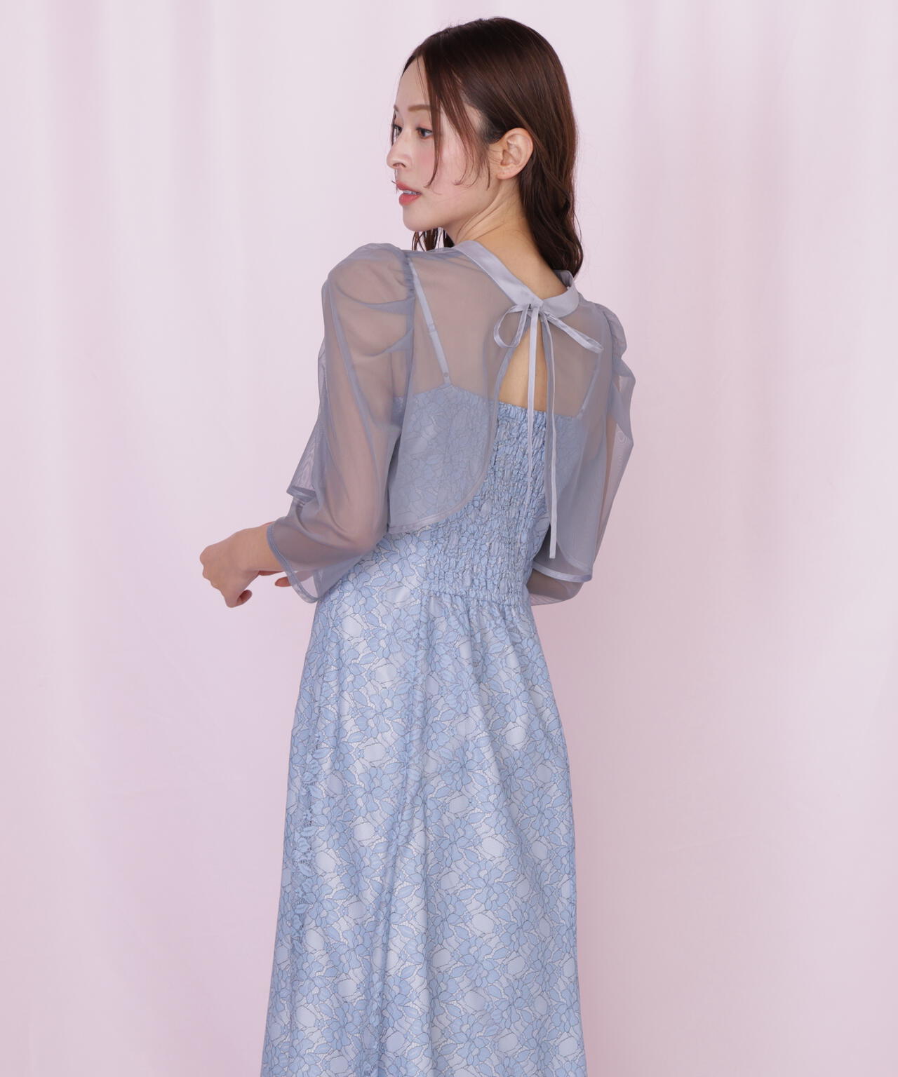 レイヤードレースキャミワンピース