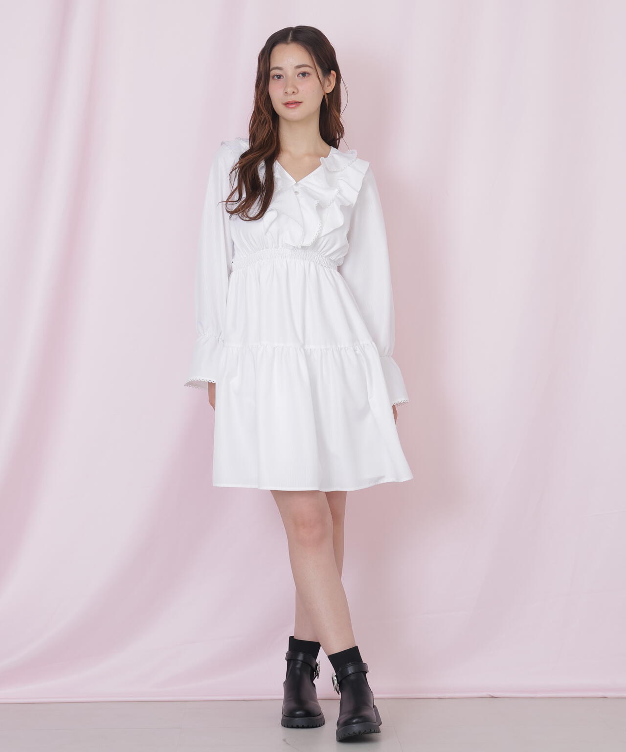 ストライプレースミニワンピース | JILL by JILL STUART（ジル バイ