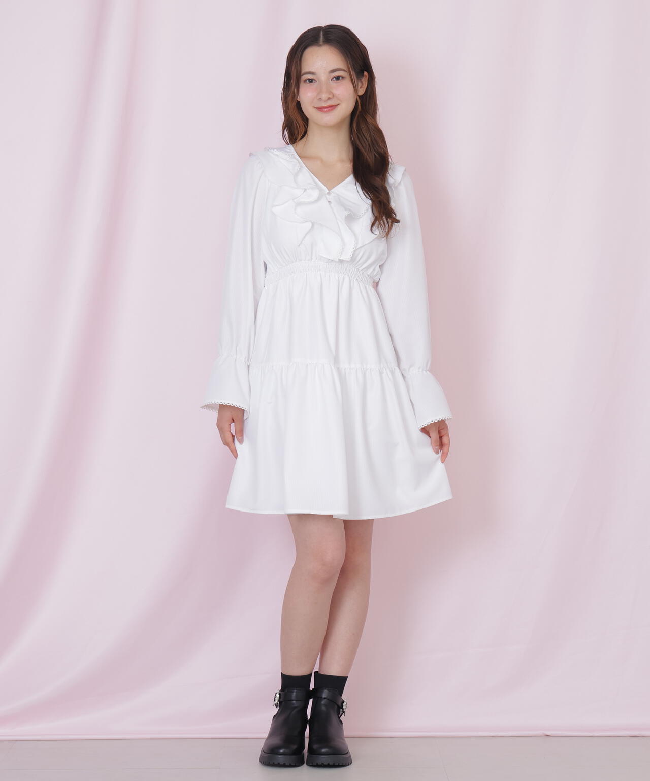 ストライプレースミニワンピース | JILL by JILL STUART（ジル バイ
