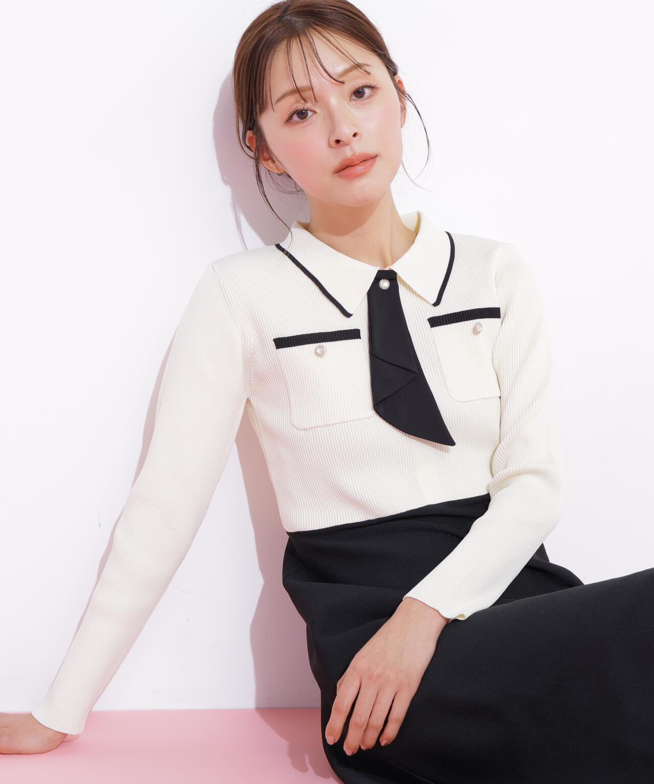 タイ付きニットワンピース | JILL by JILL STUART（ジル バイ ジル