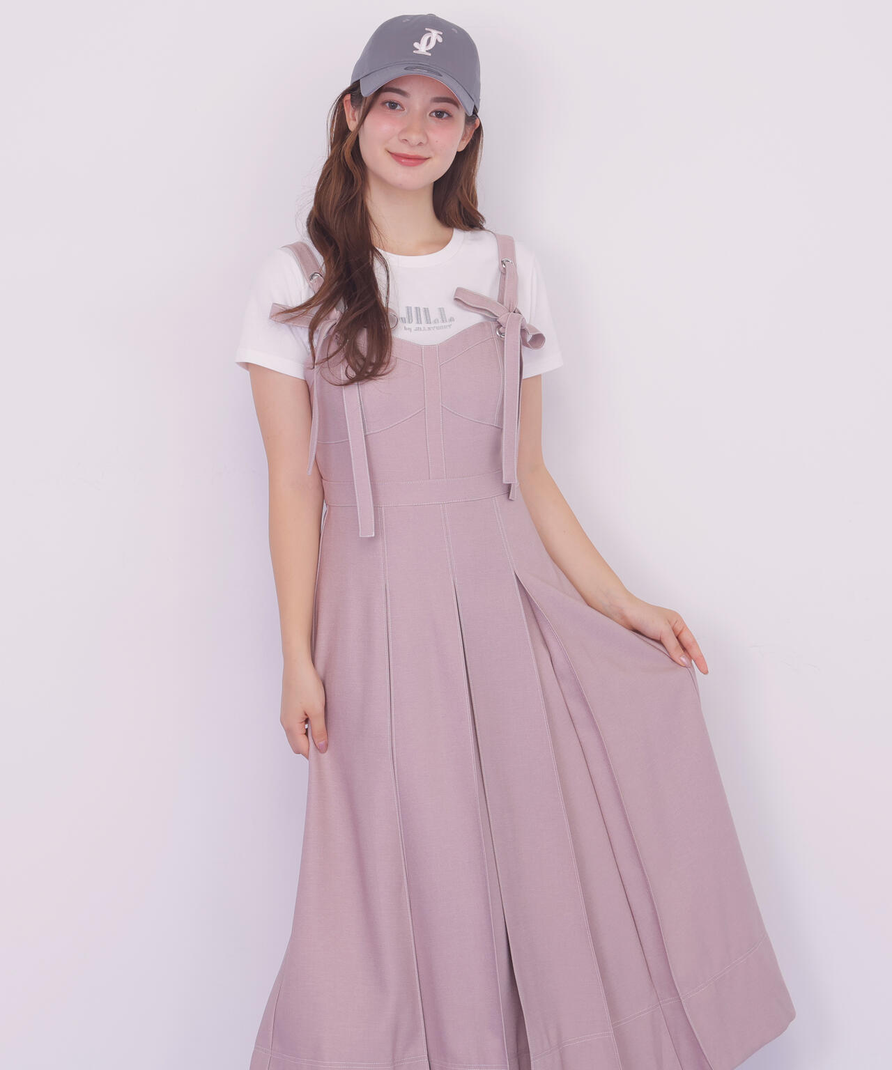 デニムライク配色ステッチビスチェジャンスカ | JILL by JILL STUART