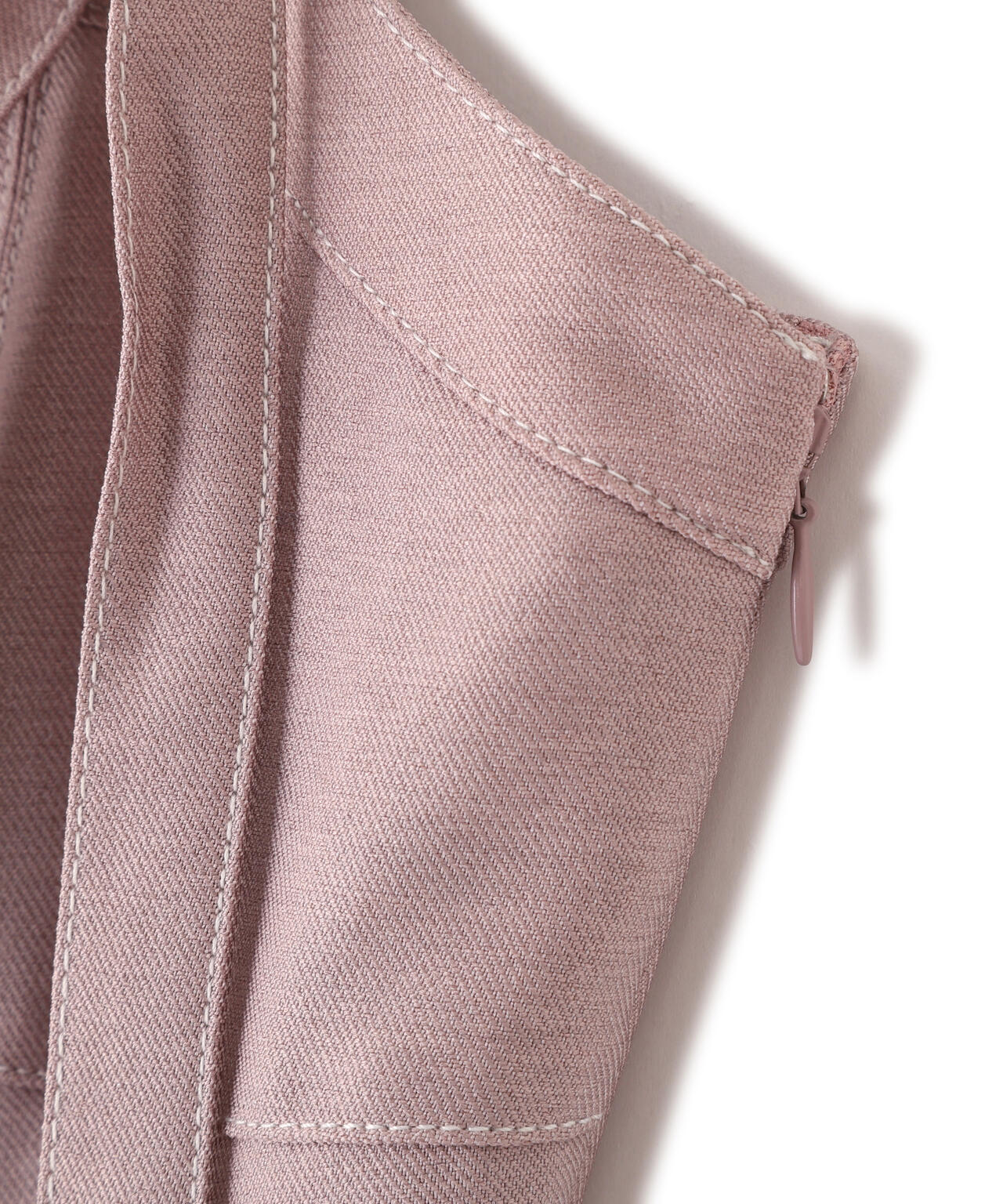 デニムライク配色ステッチビスチェジャンスカ