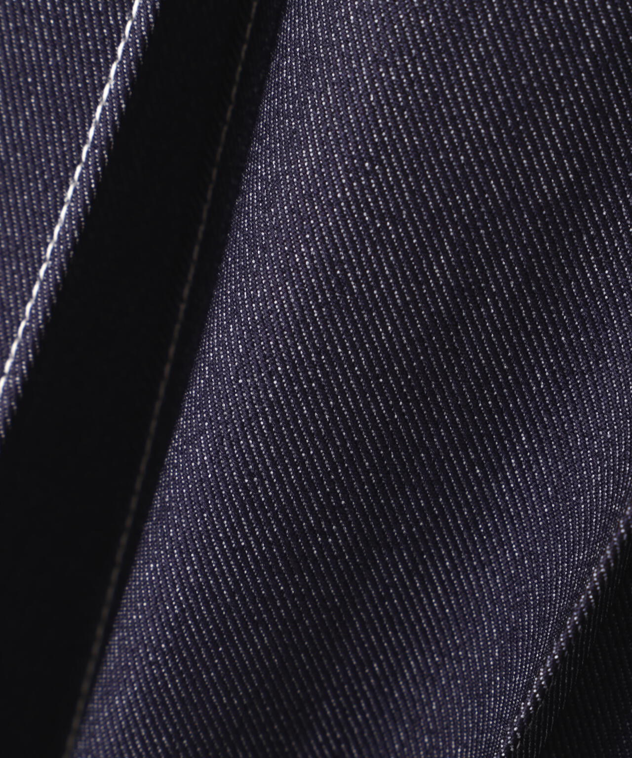 デニムライク配色ステッチビスチェジャンスカ