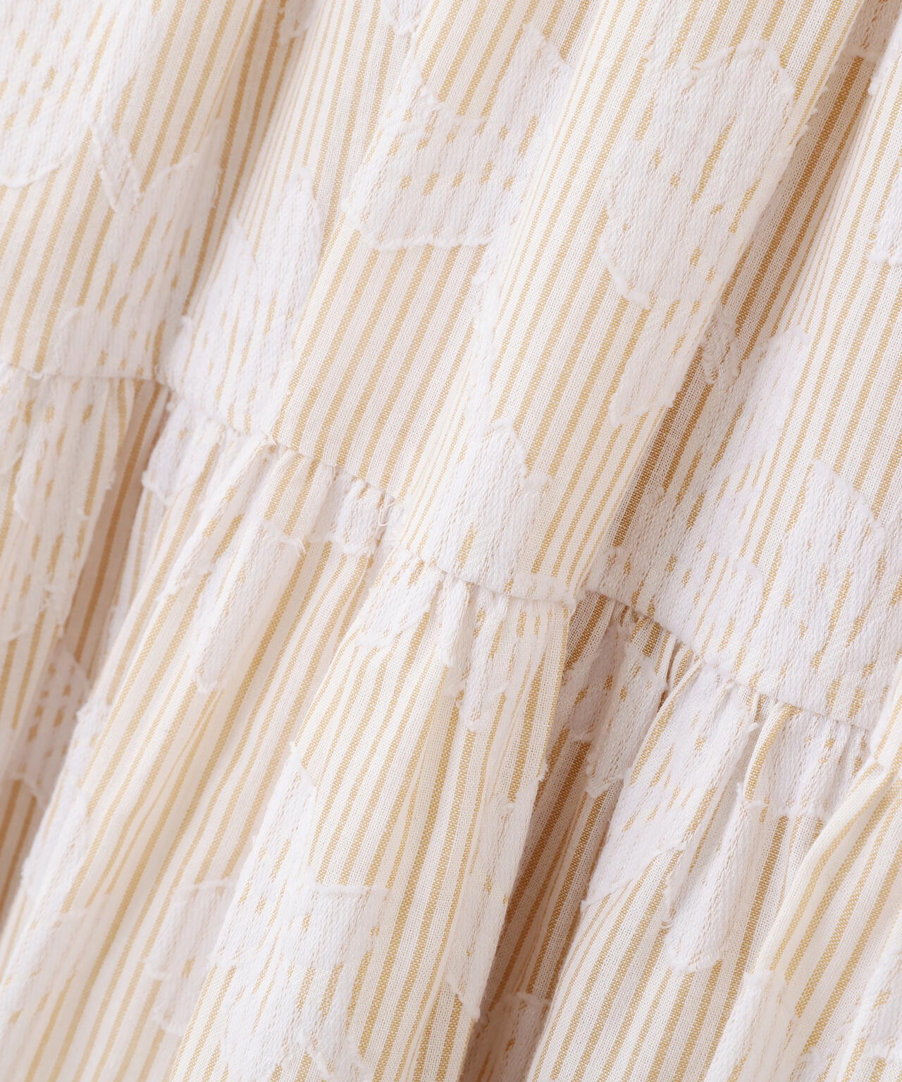 ストライプジャガードシャツワンピース