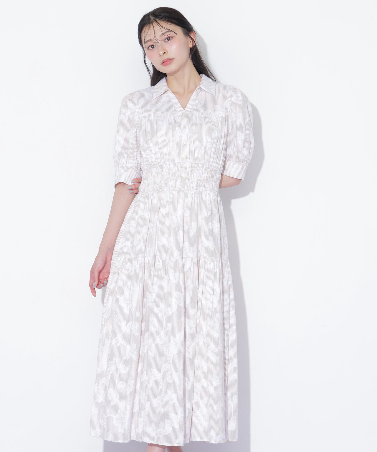ストライプジャガードシャツワンピース | JILL by JILL STUART（ジル