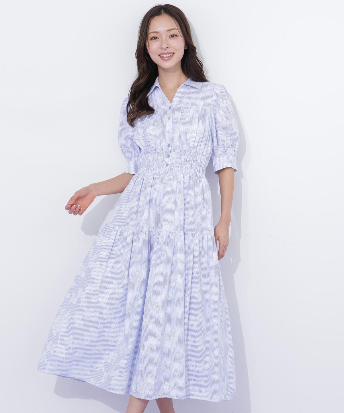 ストライプジャガードシャツワンピース | JILL by JILL STUART（ジル 