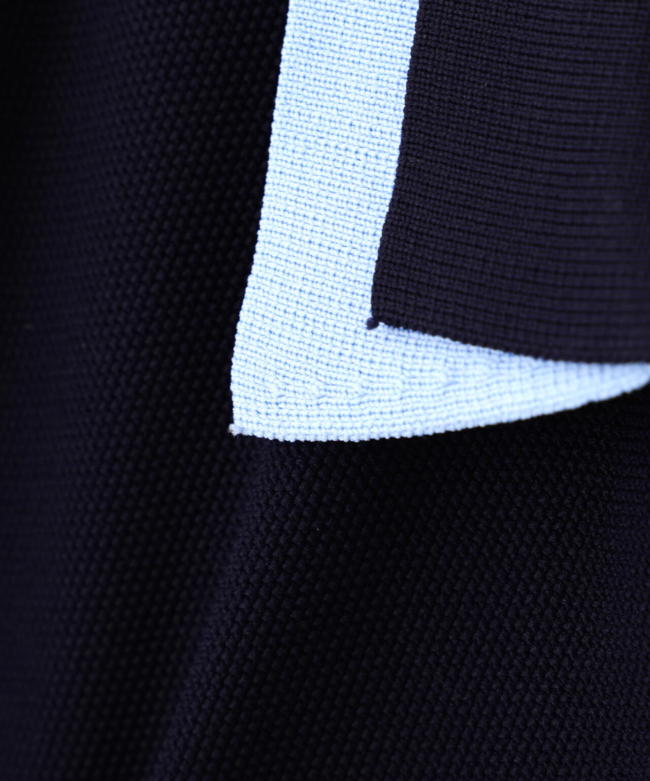 ダブル襟半袖ポロシャツワンピース