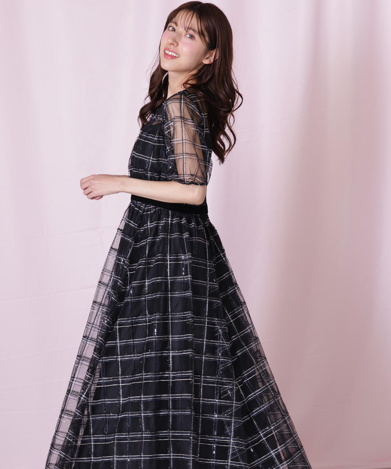 【極美品✨】JILL by JILL STUART ベロアリボンシアーワンピース ベロアリボンシアーワンピース | JILL by JILL STUART（ジル バイ ジル