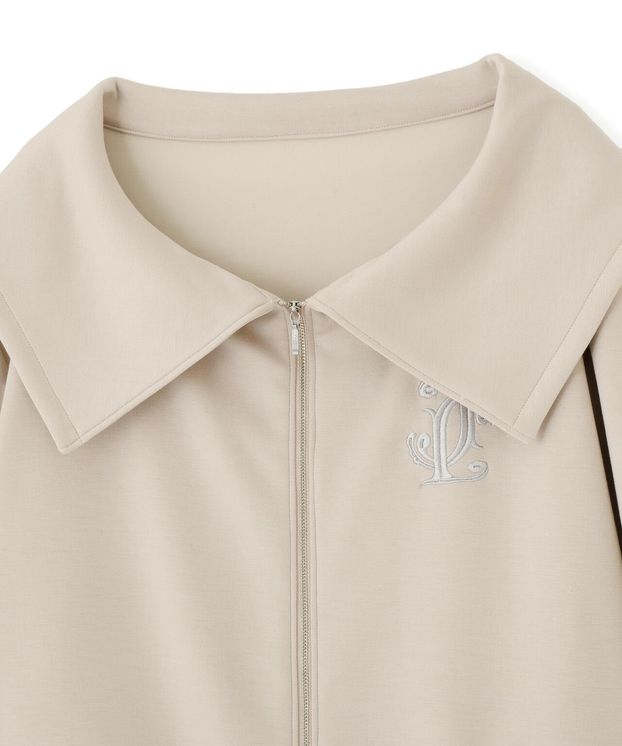 ビッグカラーパーカーティアードミニスカートセット