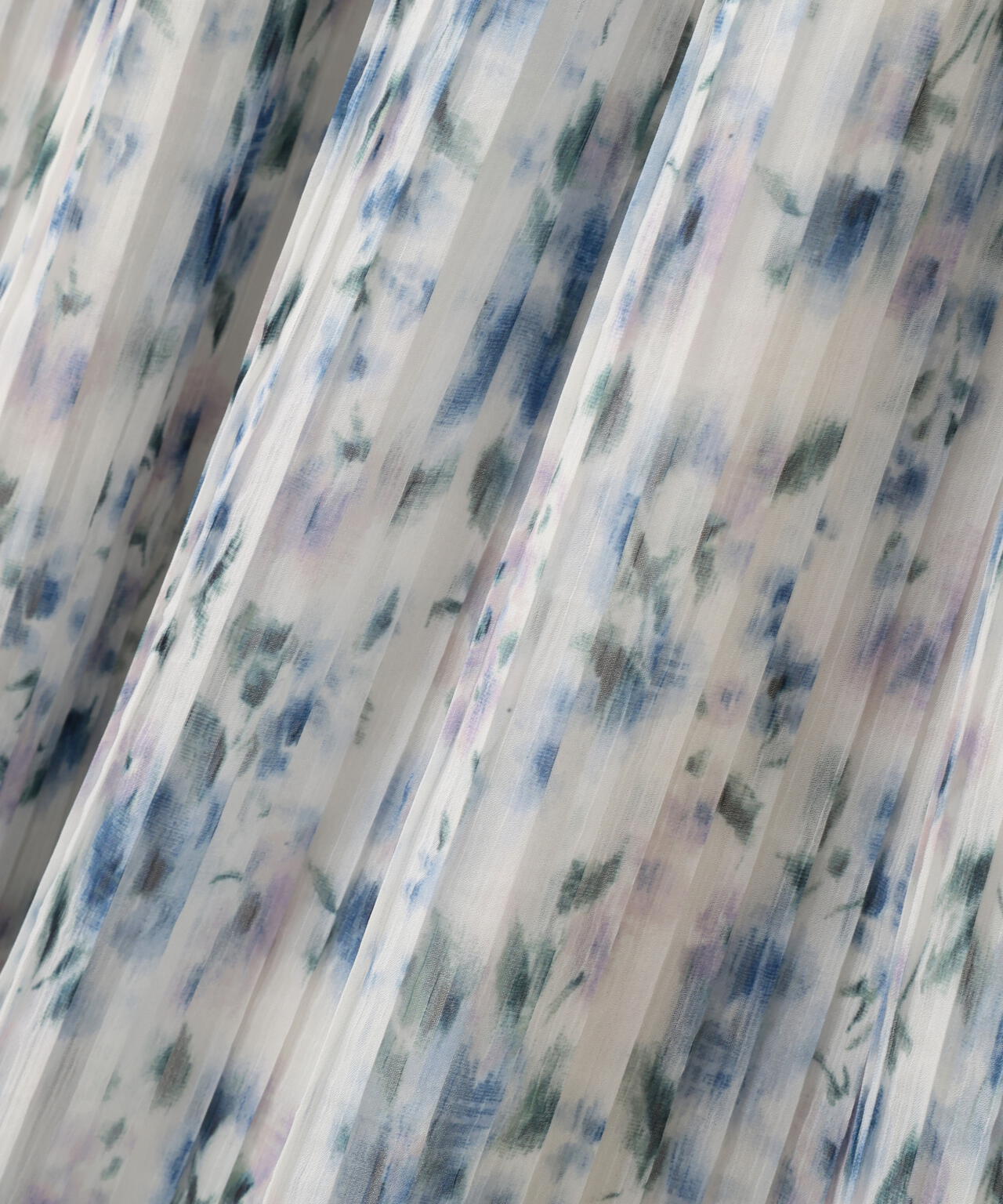 ぼかしフラワープリントワンピース