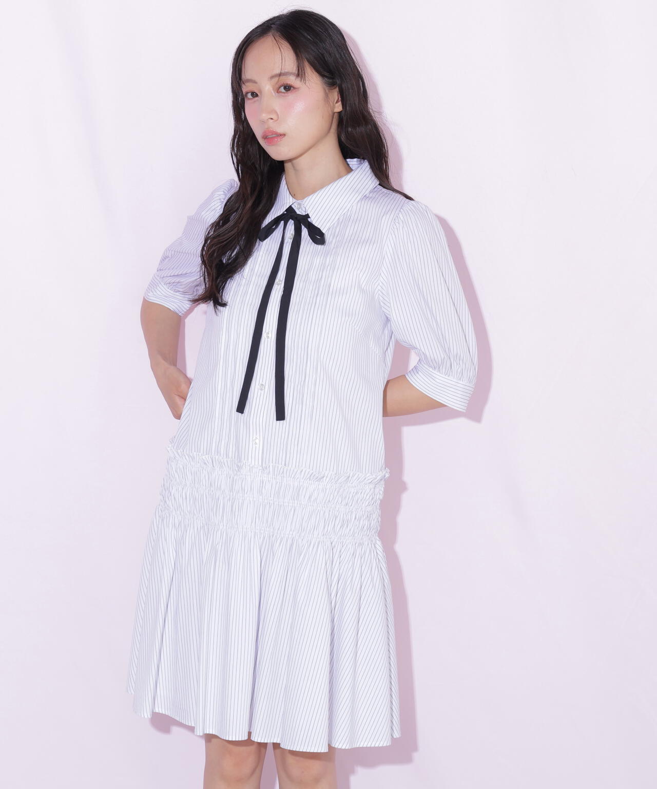 シャーリングミニシャツワンピース | JILL by JILL STUART（ジル バイ