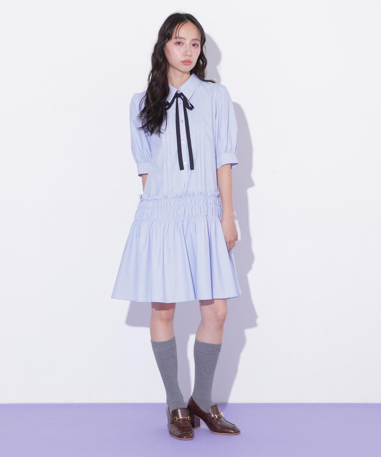シャーリングミニシャツワンピース | JILL by JILL STUART（ジル バイ