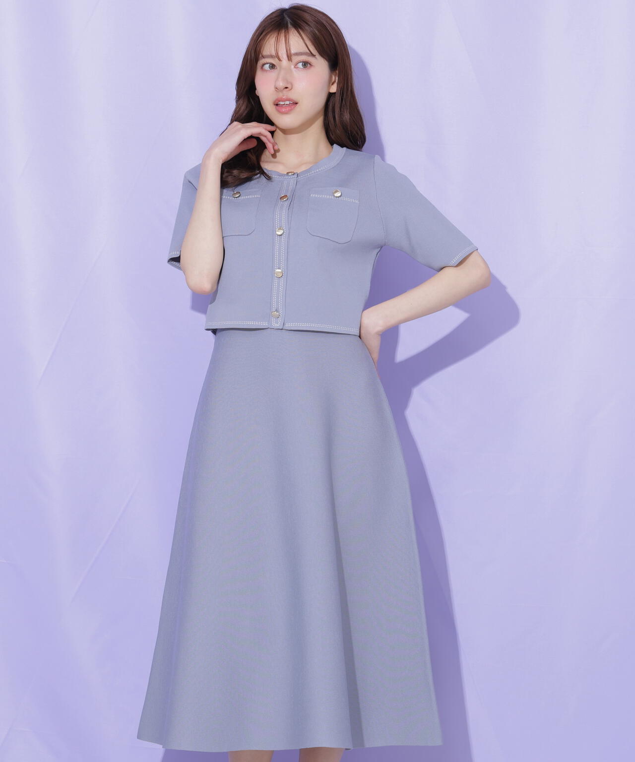 JILL by スエットセットアップ JILL by JILL STUART（ジルバイジルスチュアート） ワンピース 肩