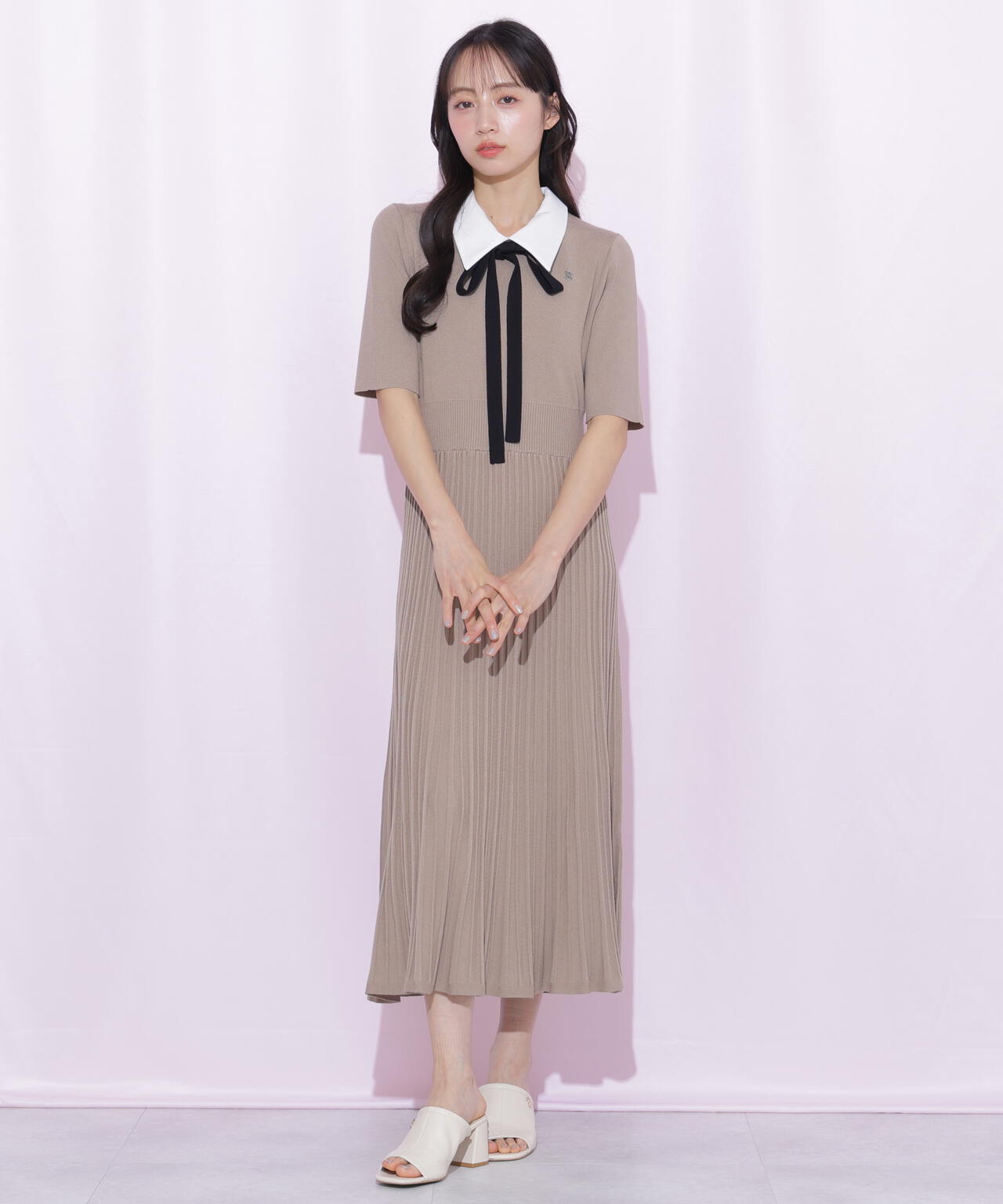 襟付きプリーツニットワンピース | JILL by JILL STUART（ジル バイ