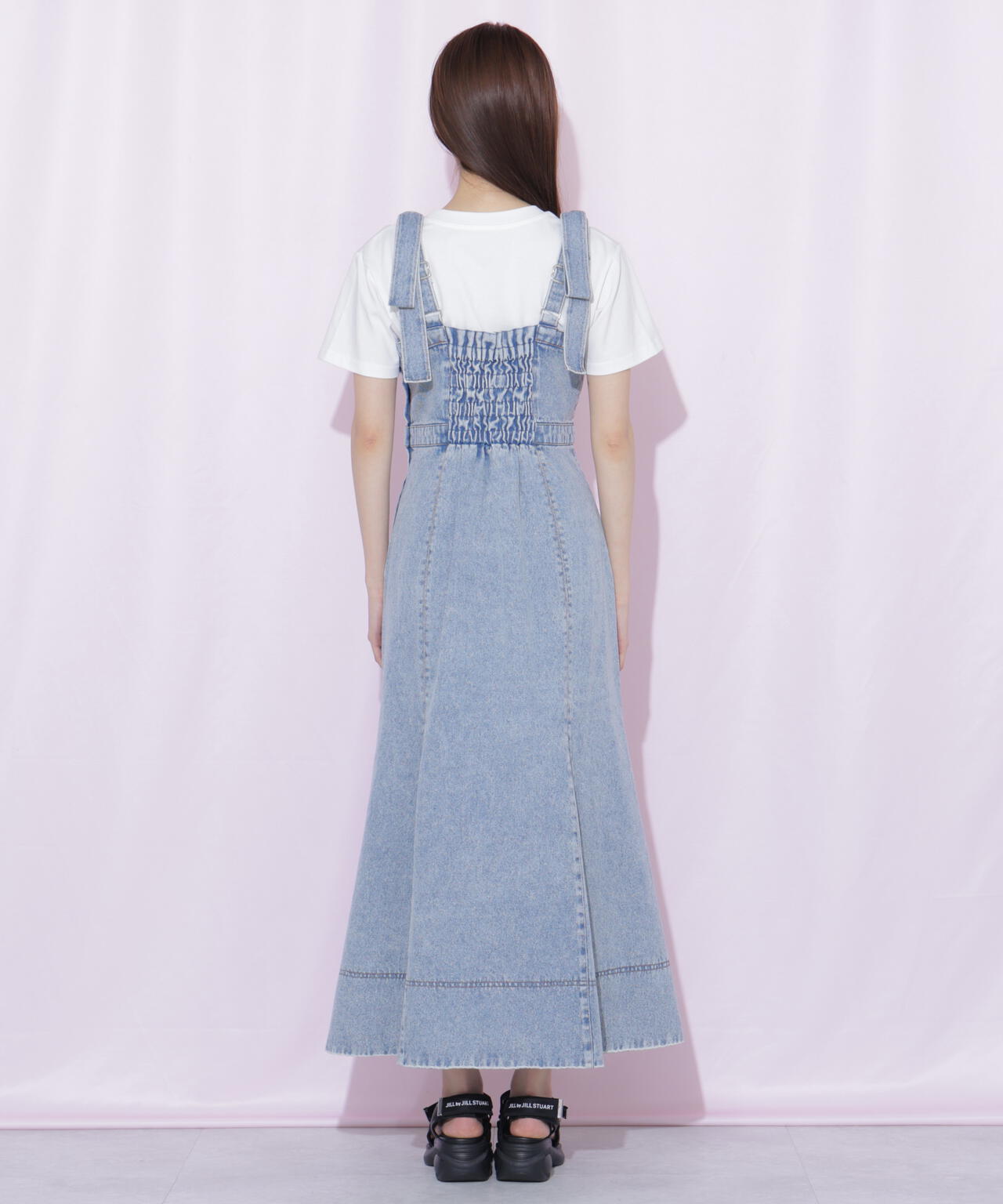 肩リボンデニムジャンスカ | JILL by JILL STUART（ジル バイ ジル