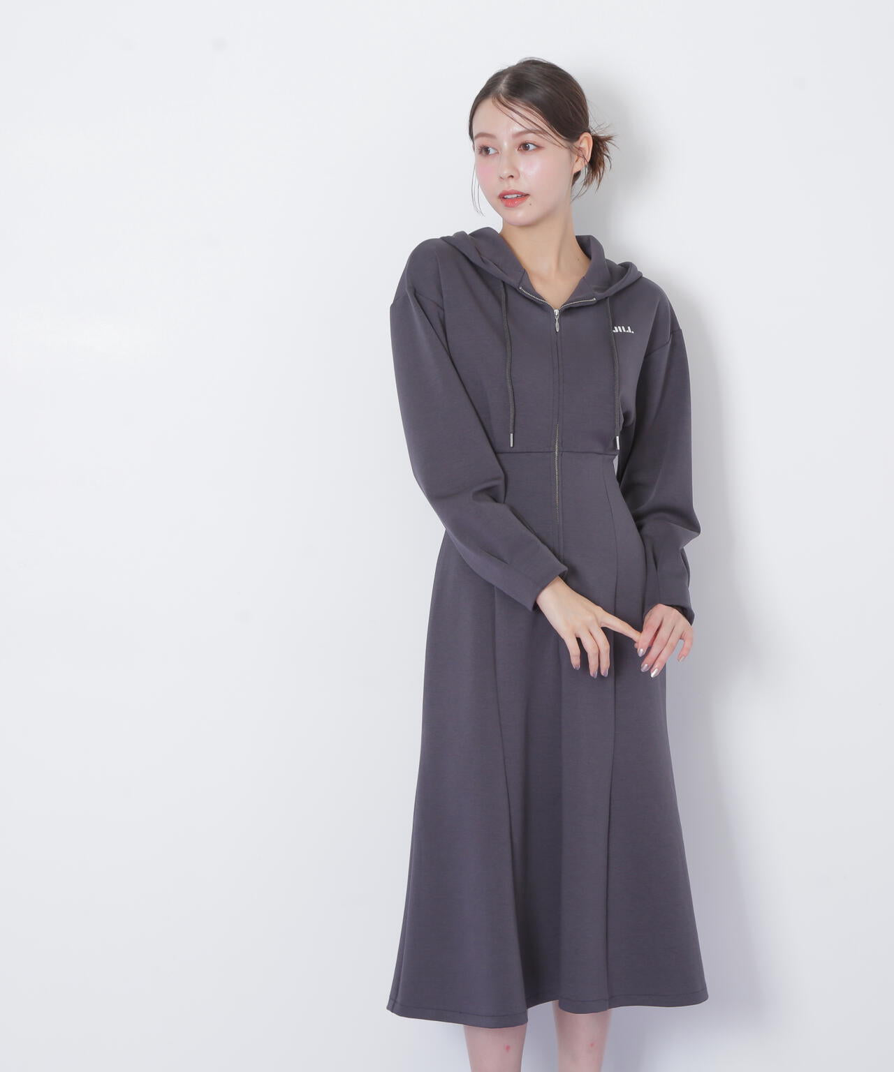 ダイバーフーディーロングワンピース | JILL by JILL STUART（ジル