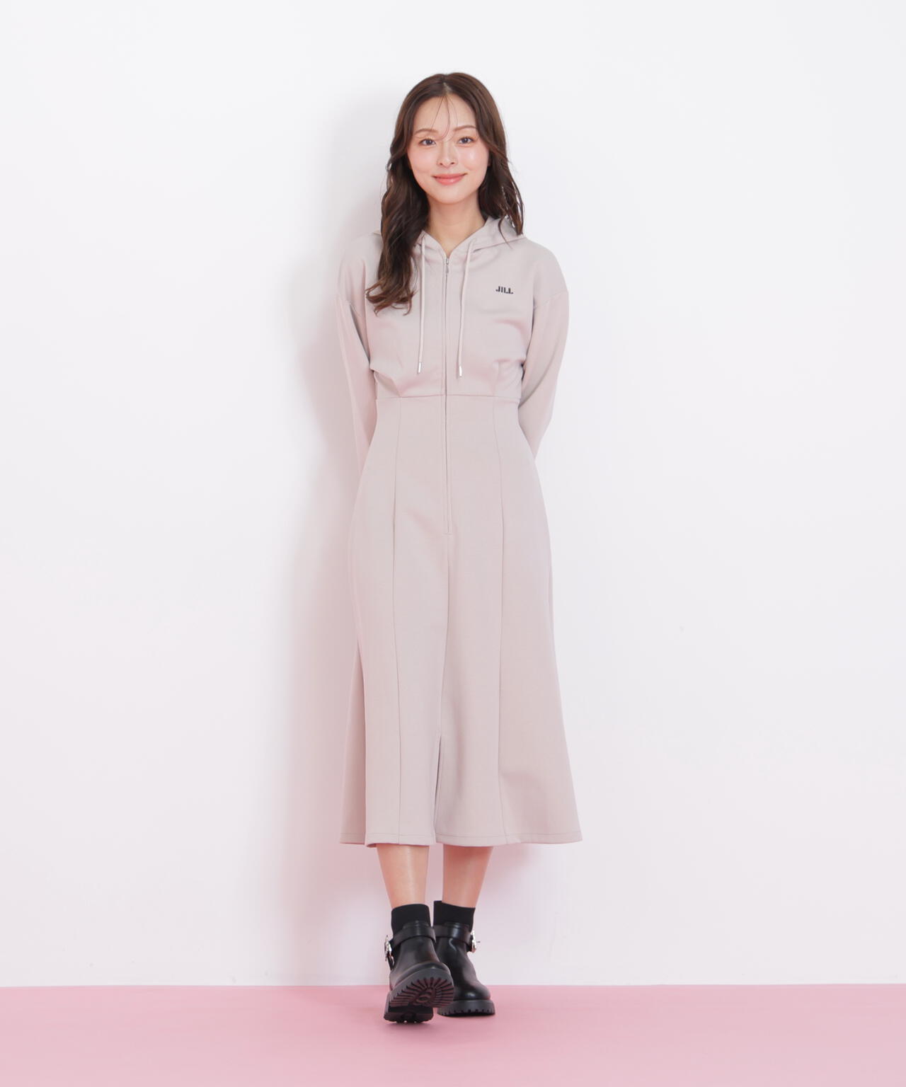 ダイバーフーディーロングワンピース | JILL by JILL STUART（ジル