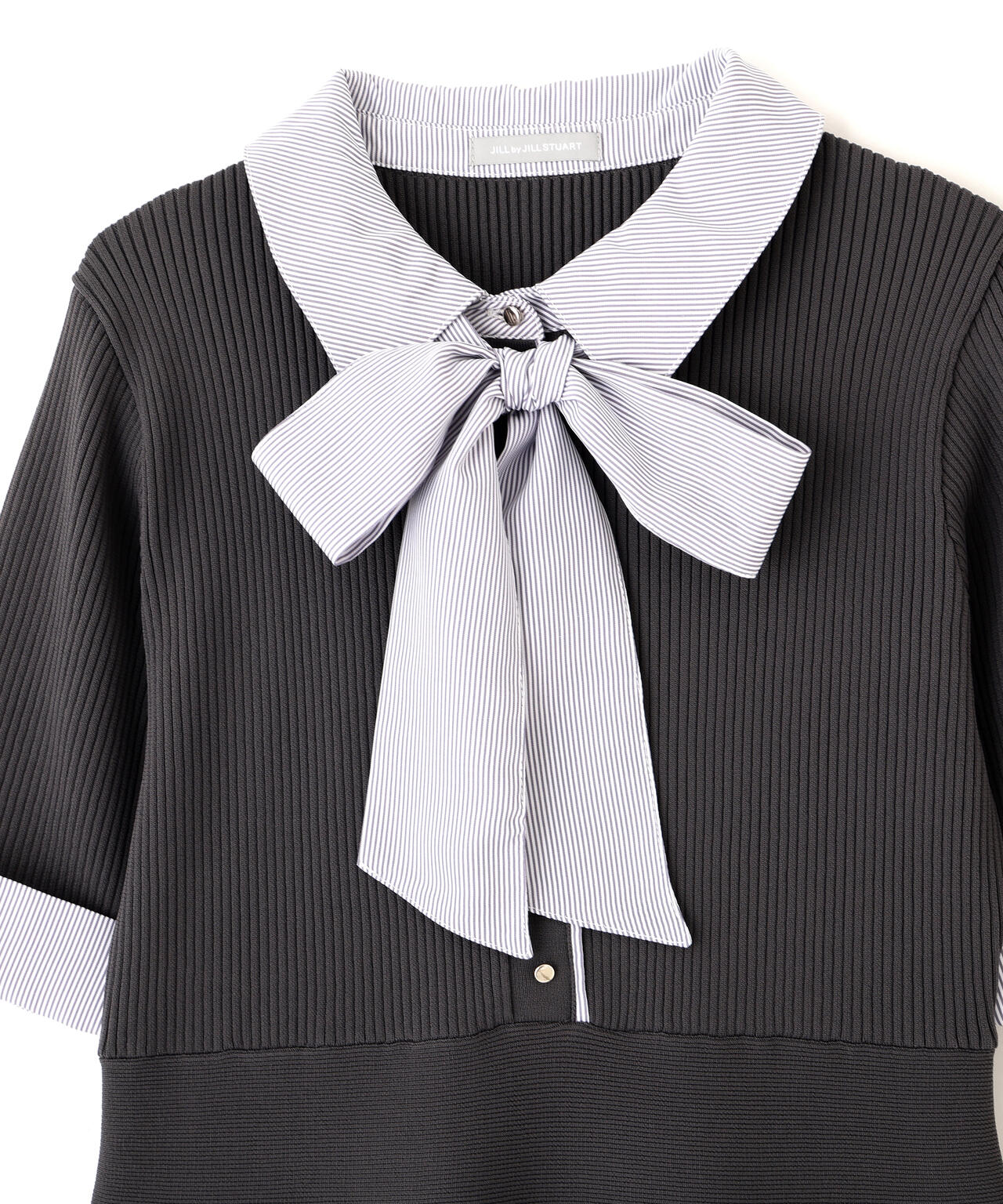 シャツ襟ドッキングニットワンピース半袖 | JILL by JILL STUART（ジル