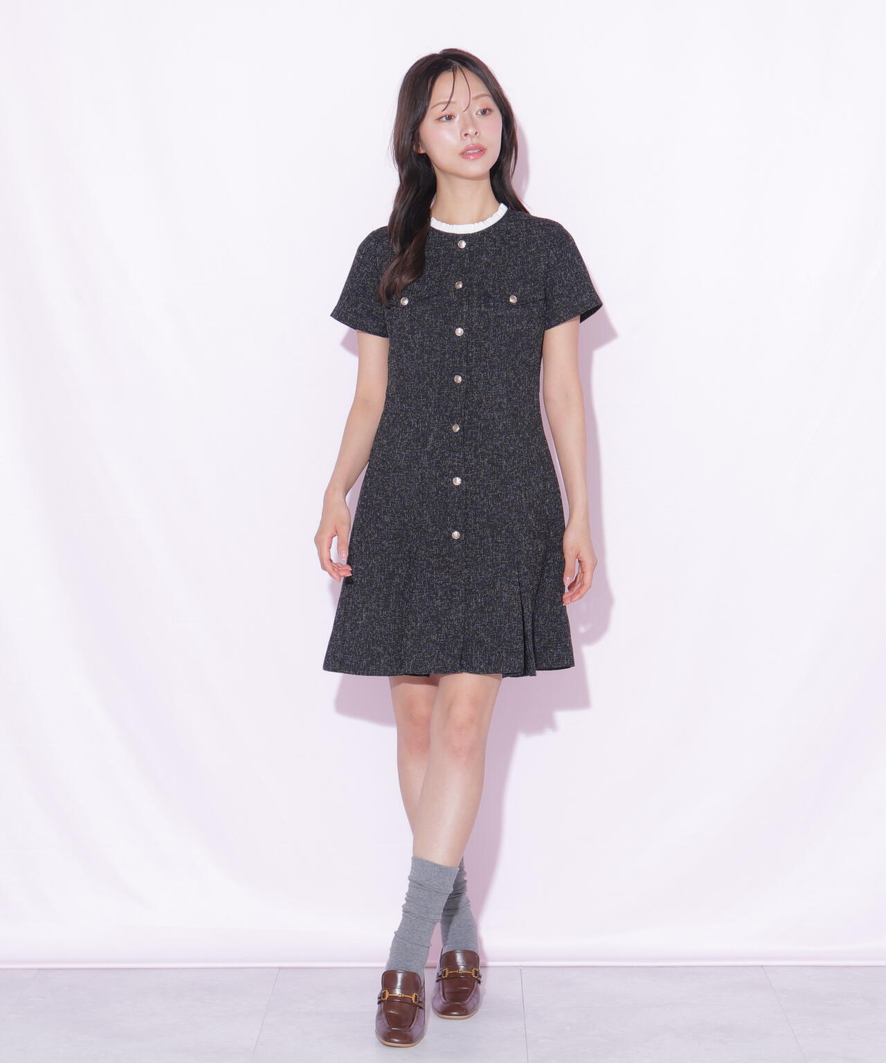 半袖ツィードミニワンピース | JILL by JILL STUART（ジル バイ ジル
