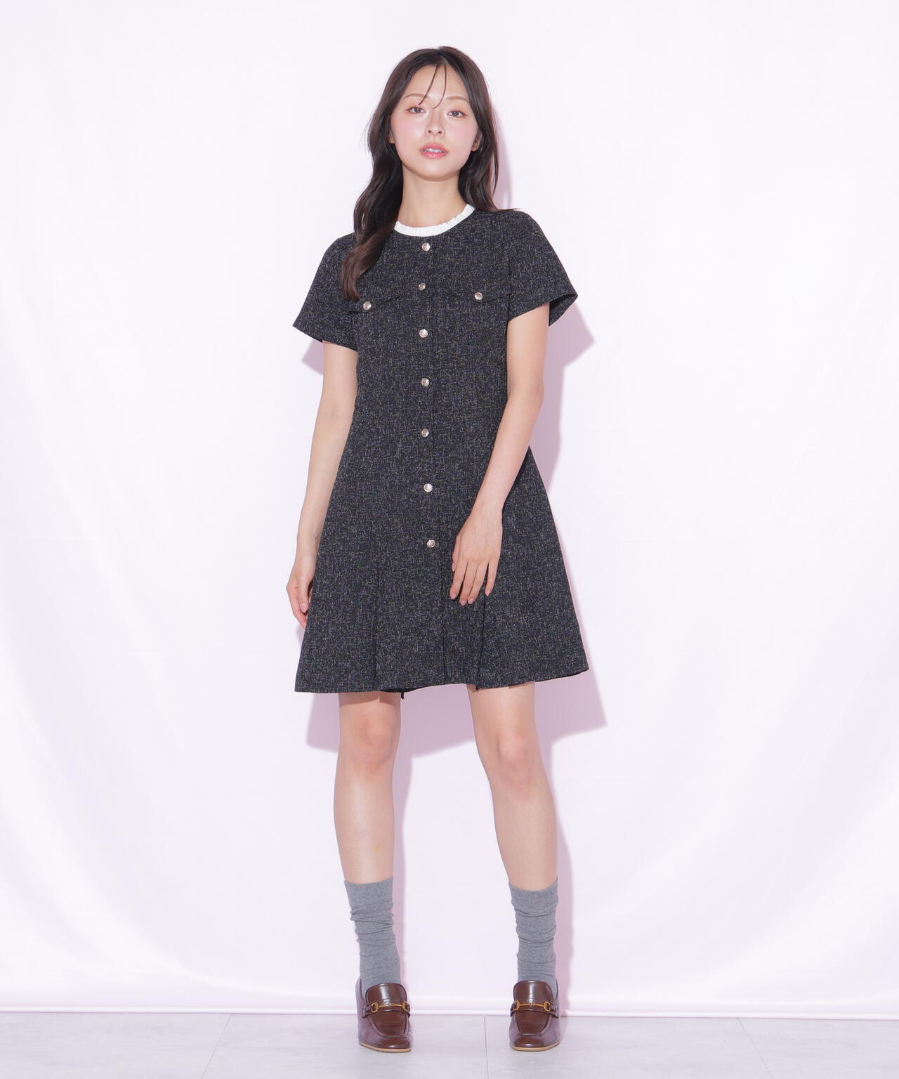 半袖ツィードミニワンピース | JILL by JILL STUART（ジル バイ ジル