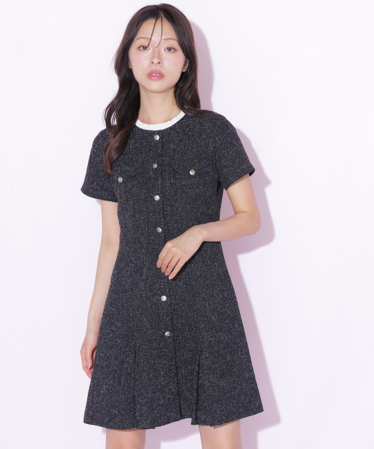 半袖ツィードミニワンピース | JILL by JILL STUART（ジル バイ ジル