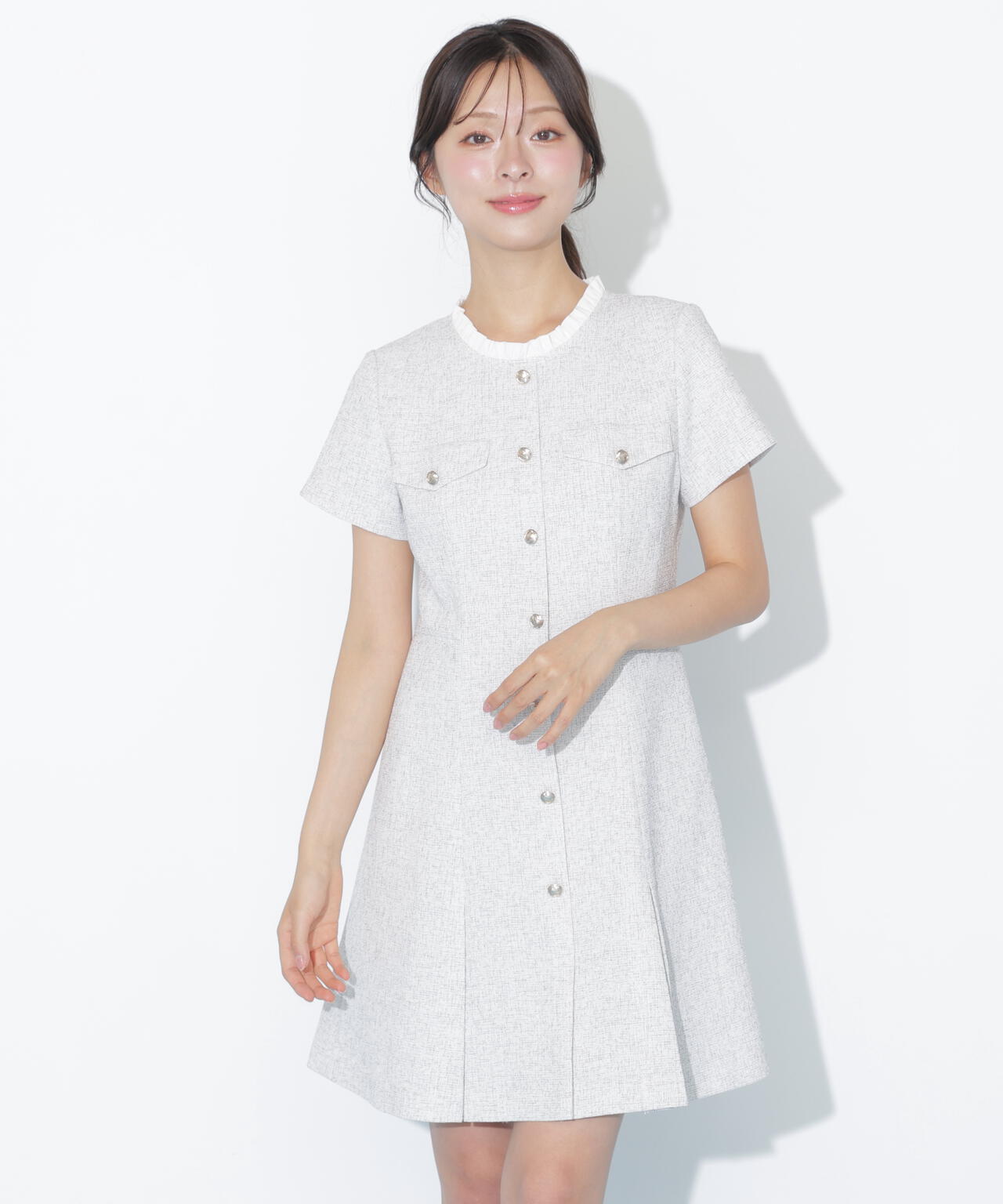 半袖ツィードミニワンピース | JILL by JILL STUART（ジル バイ ジル
