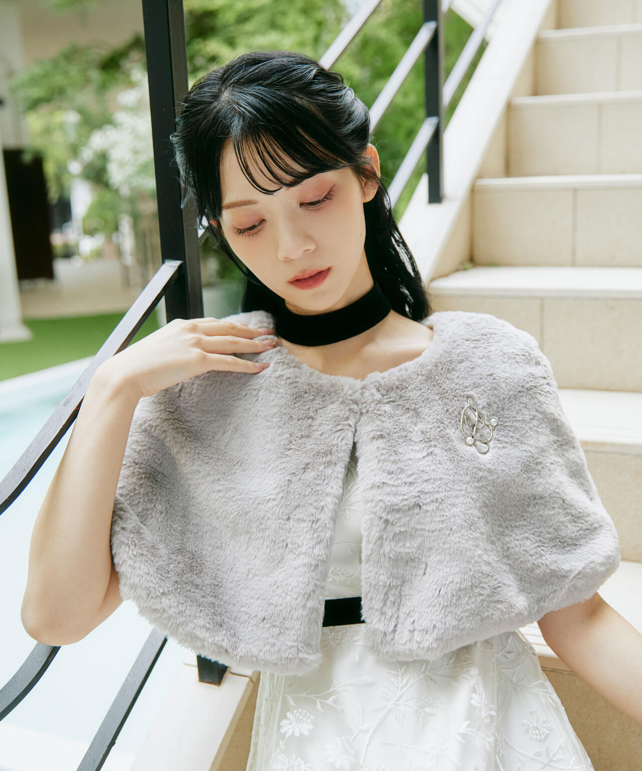 mikuさんコラボ＞フェイクファーケープ | JILL by JILL STUART