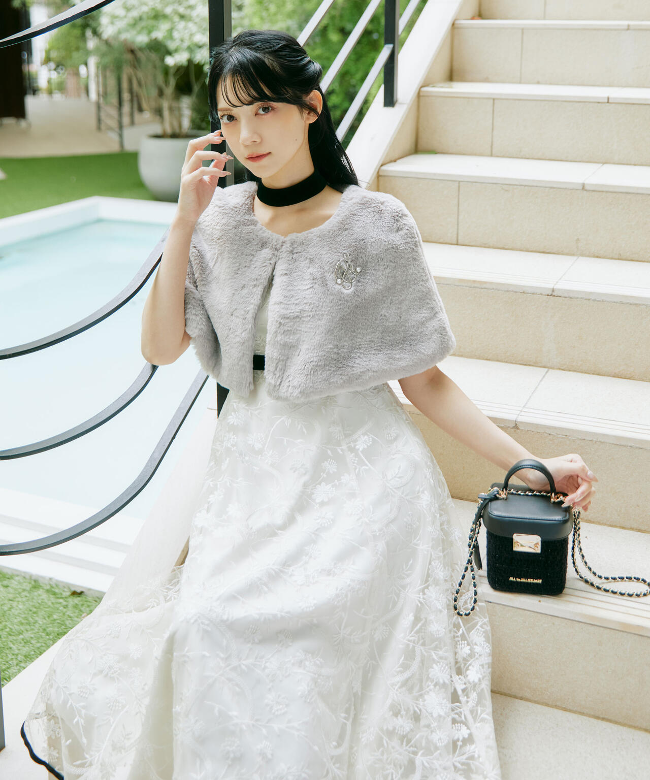 mikuさんコラボ＞フェイクファーケープ | JILL by JILL STUART