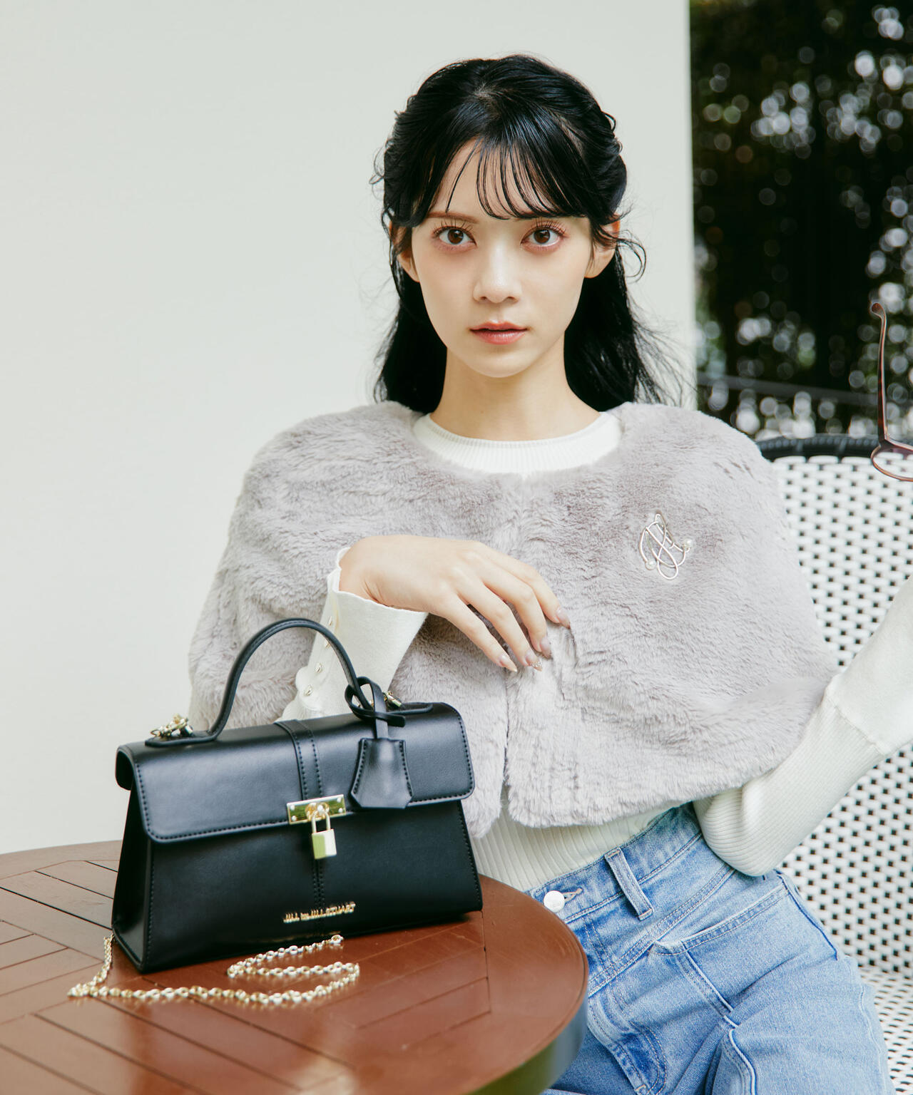 ＜ｍｉｋｕさんコラボ＞フェイクファーケープ