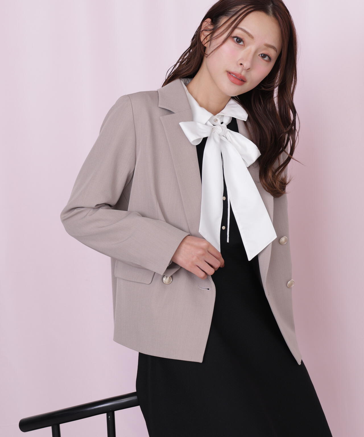 セットアップ対応＞ベーシックツイルジャケット | JILL by JILL STUART