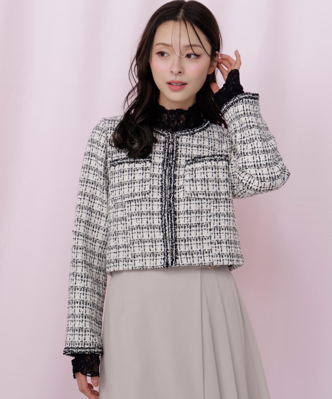 ビジューブレード付きツイードジャケット | JILL by JILL STUART（ジル