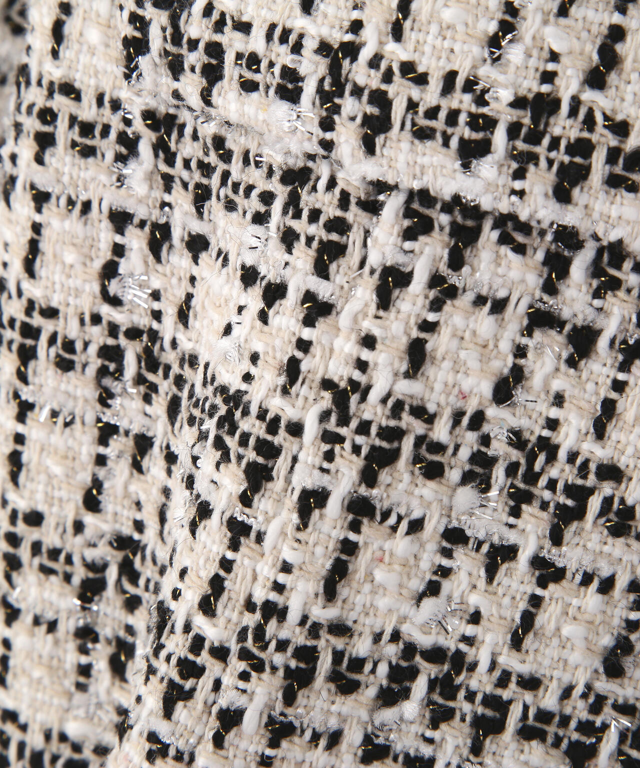 ビジューブレード付きツイードジャケット