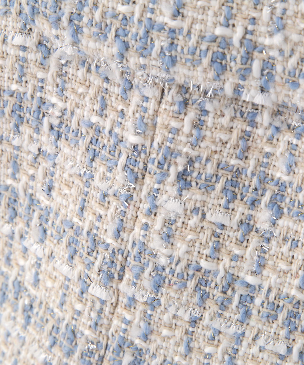 ビジューブレード付きツイードジャケット